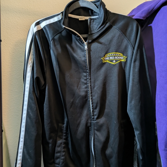 Black Track Jacket with Logo - Picture 1 of 1